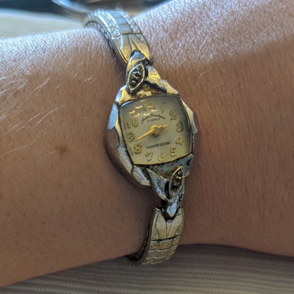 elegant silver watch